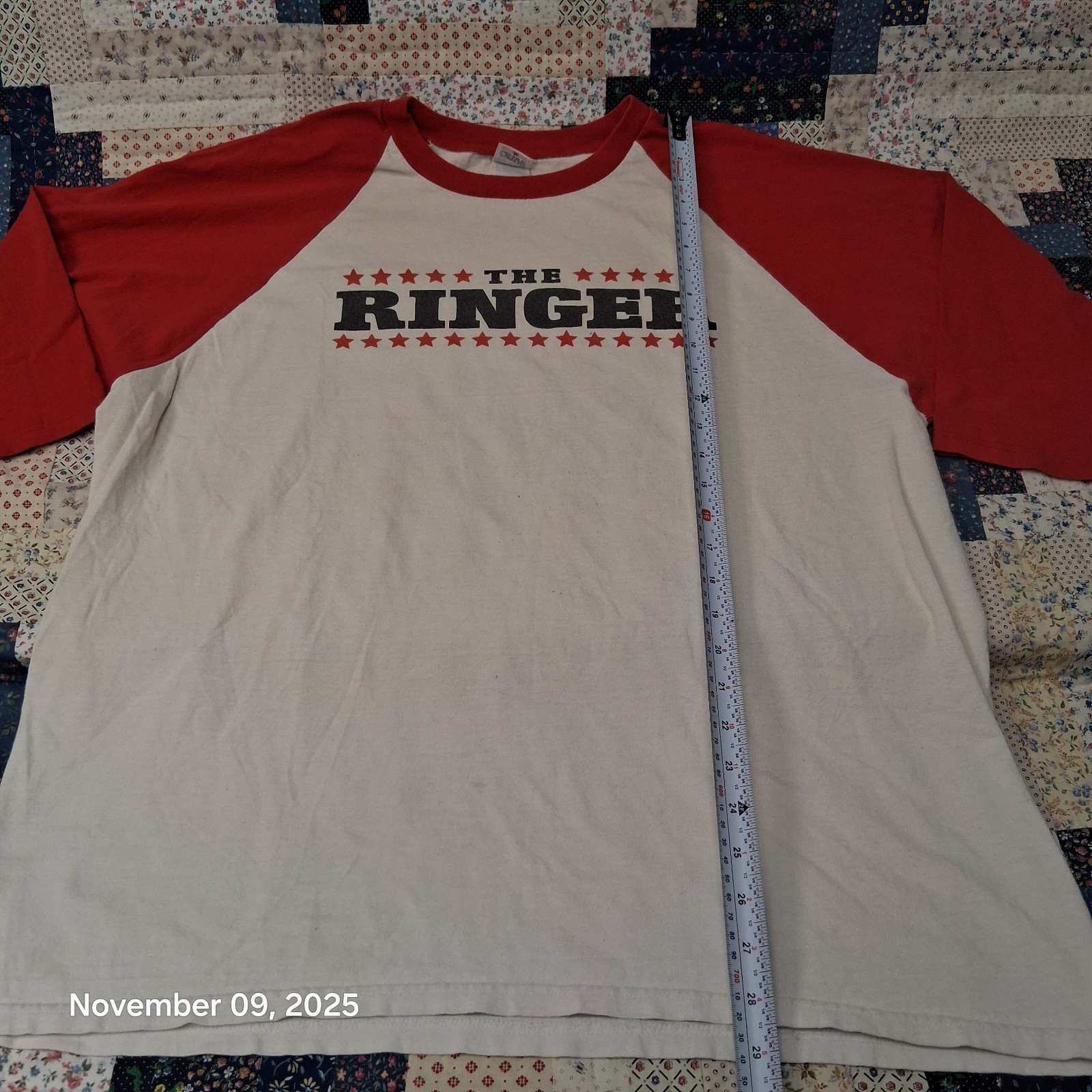 The Ringer Johnny Knoxville Jeffy 0 1/2 Sleeve Jersey Shirt Size XL Y2K vintage gallery