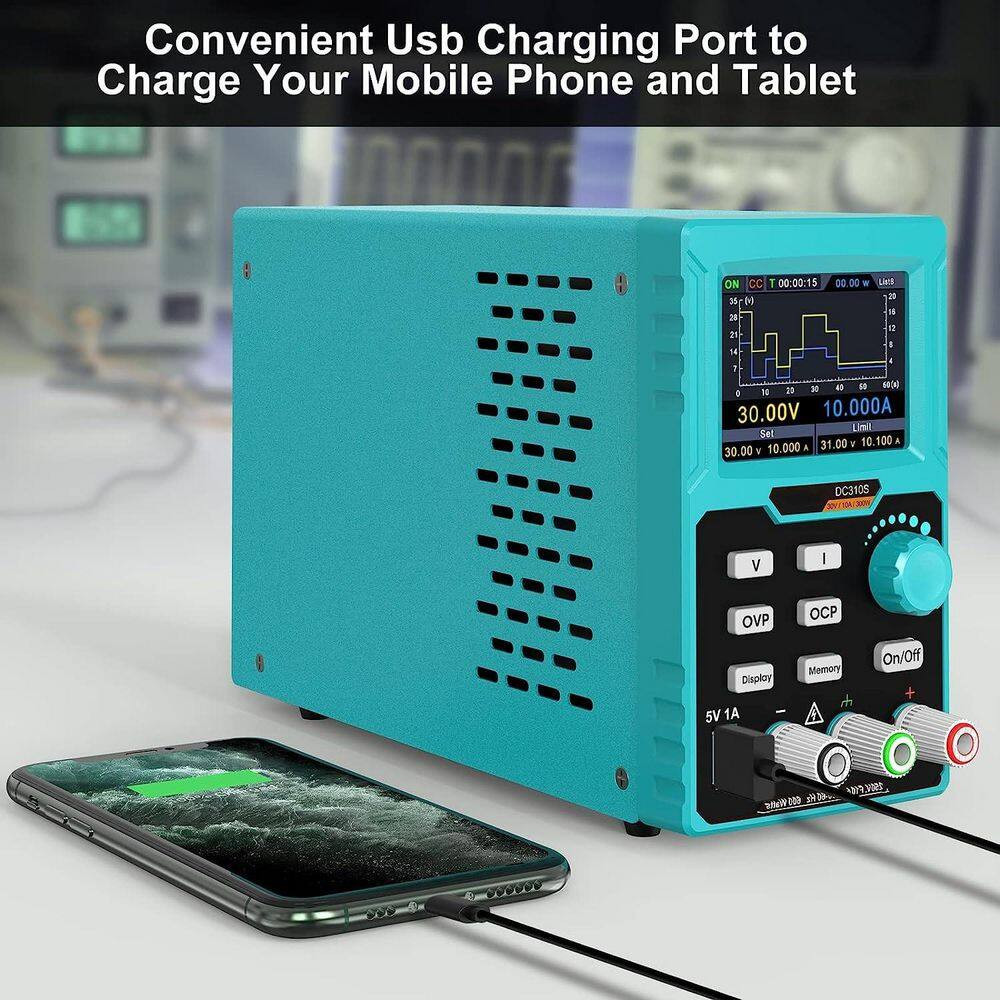 Programmable DC Power Supply (0-30 V 0-10 A) 110V Input High Precision with PC S