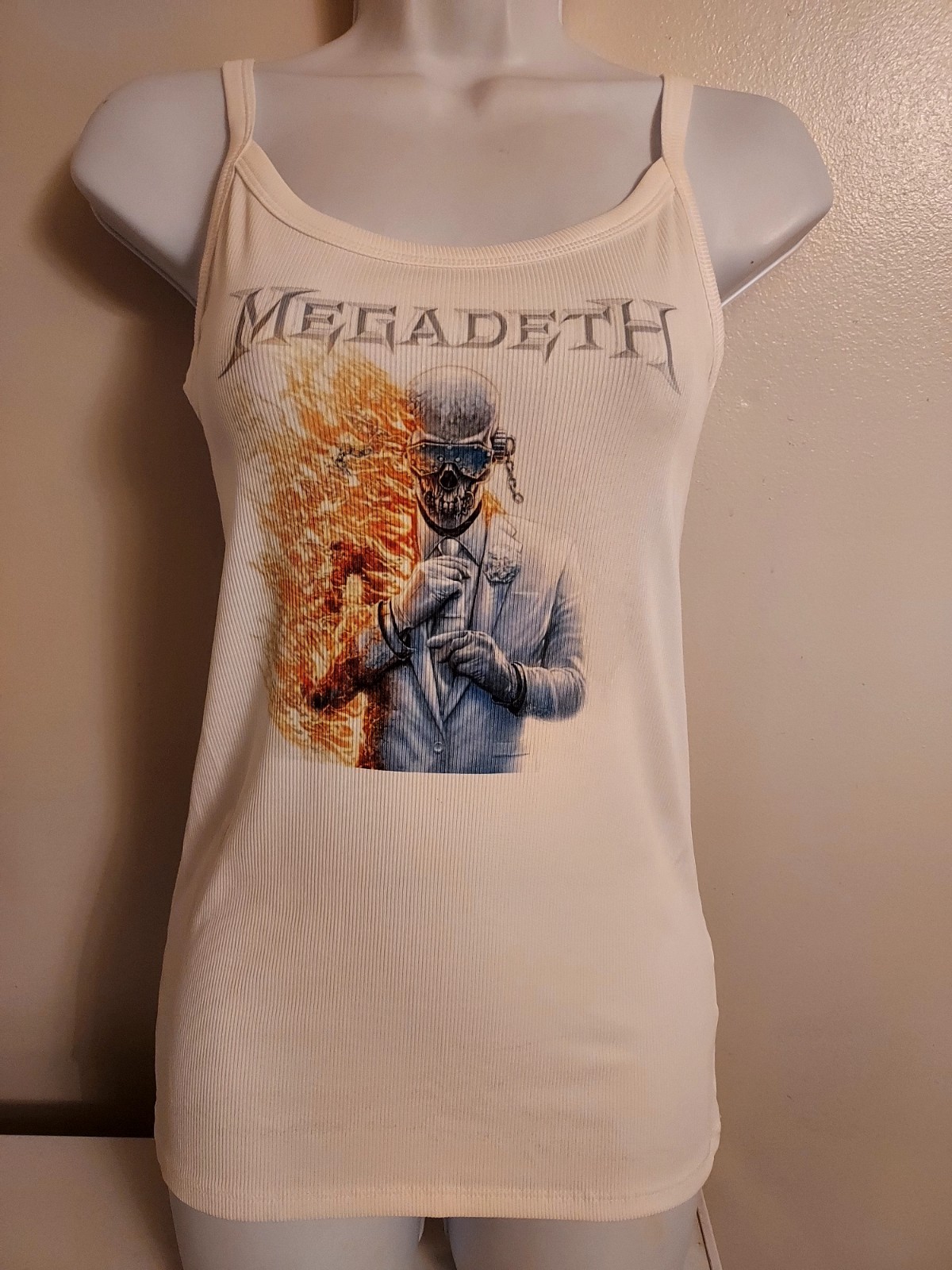 Megadeth tank top flames design Megadeth cropped tank top ribbed Megadeth Shirt gallery
