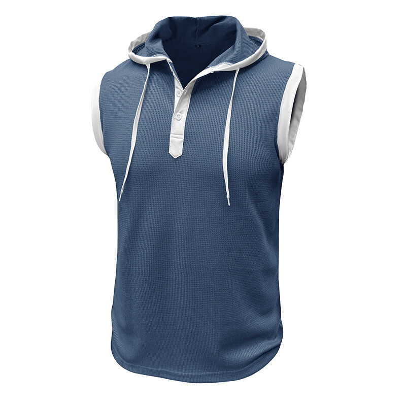 Mens Outdoor Summer Sleeveless Vest Leisure Fitness Loose Mens Vest gallery