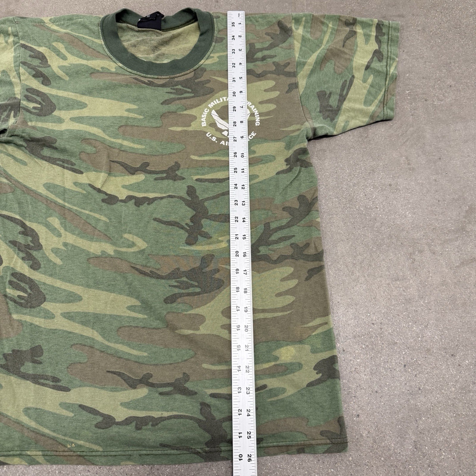 Vintage US Airforce Camo Shirt Medium Rothco 321st Training Squadron Grunge Thin gallery