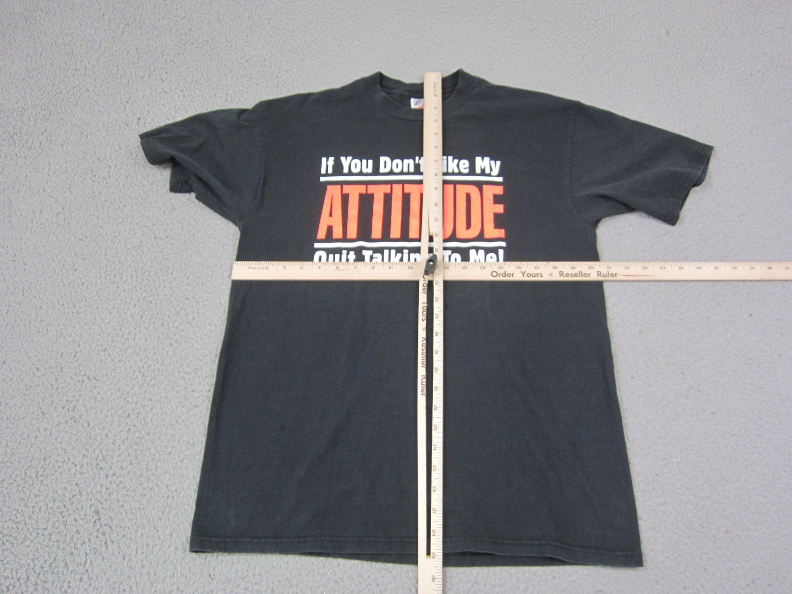 Vintage Funny Shirt Mens Large Black Attitude Quote Quit Talking USA 90s Jerzees gallery