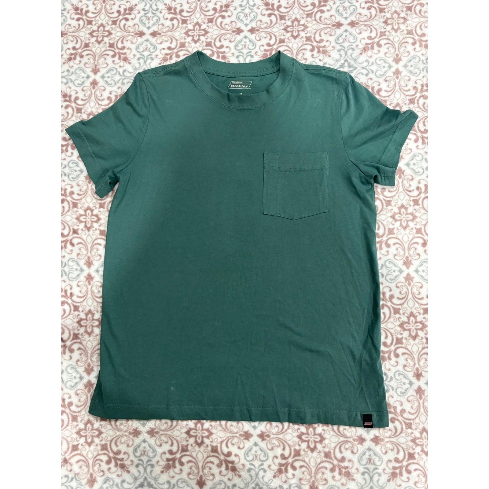 Genuine Dickies Mens Green Cotton Short Sleeve Pocket T-Shirt Size M RN20697 gallery