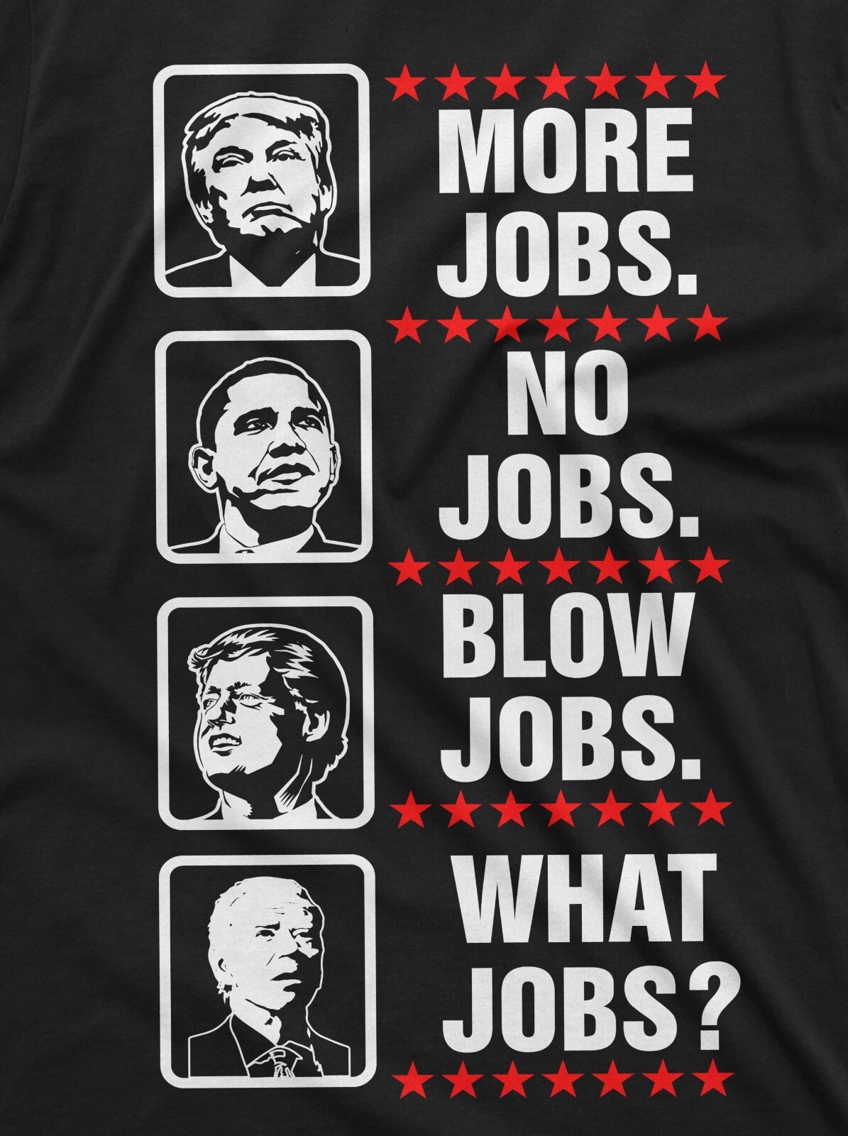 Mens Funny Anti Biden Shirt What Jobs Trump Conservative 2024 Republican Tee gallery
