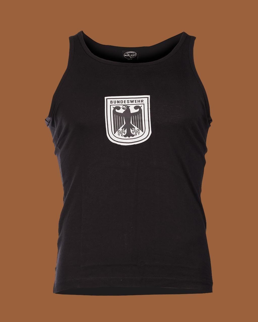 GERMAN MILITARY TANK TOP SHIRT BUNDESWEHR BLACK COTTON PHYSICAL TRAINING P.T.U gallery