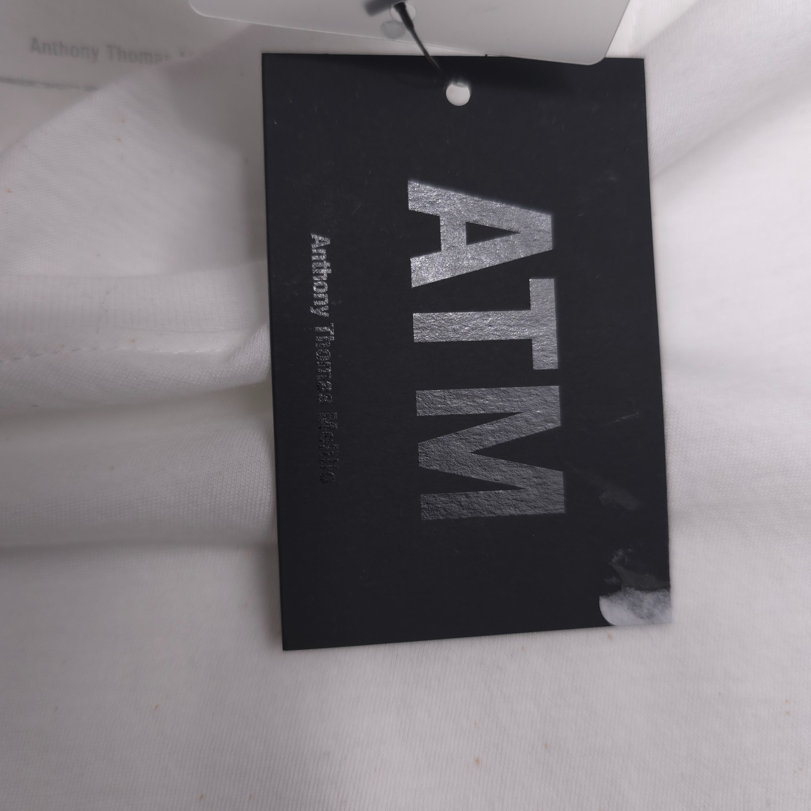 ATM Classic Jersey V-Neck T-Shirt Mens Size XL Solid White Tee AM4061-GAB gallery