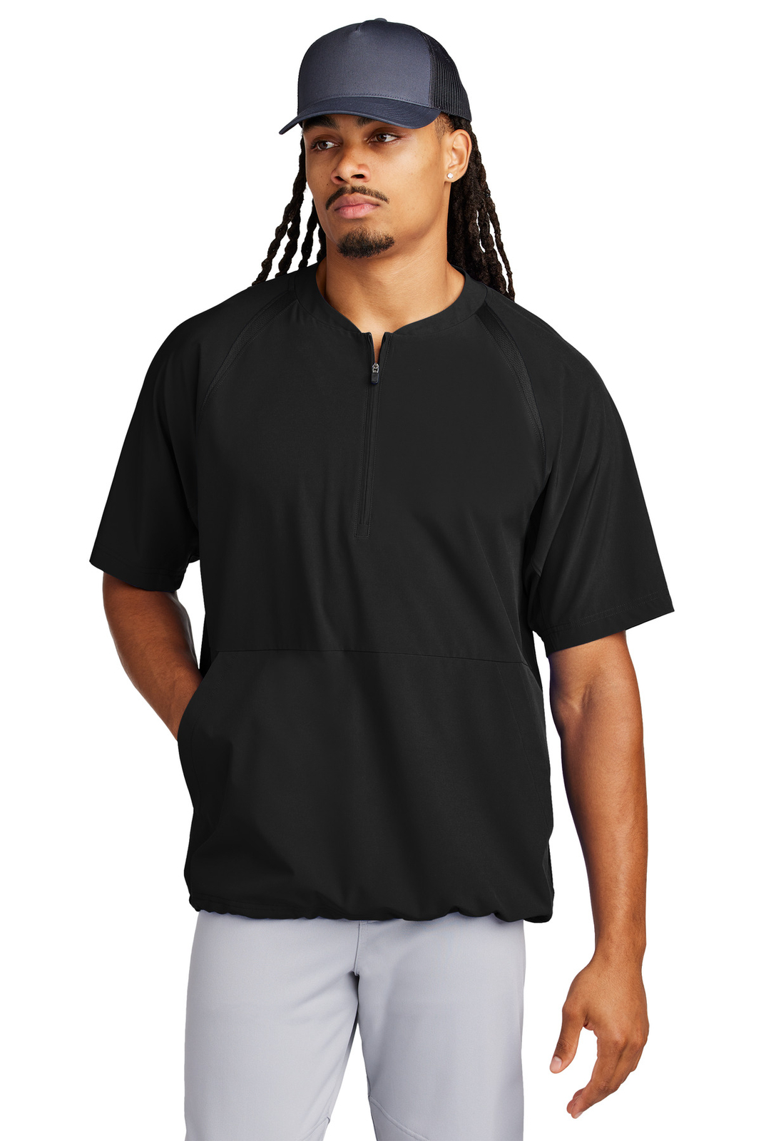 Sport-Tek Repeat 1/2-Zip Short Sleeve Jacket JST489 gallery