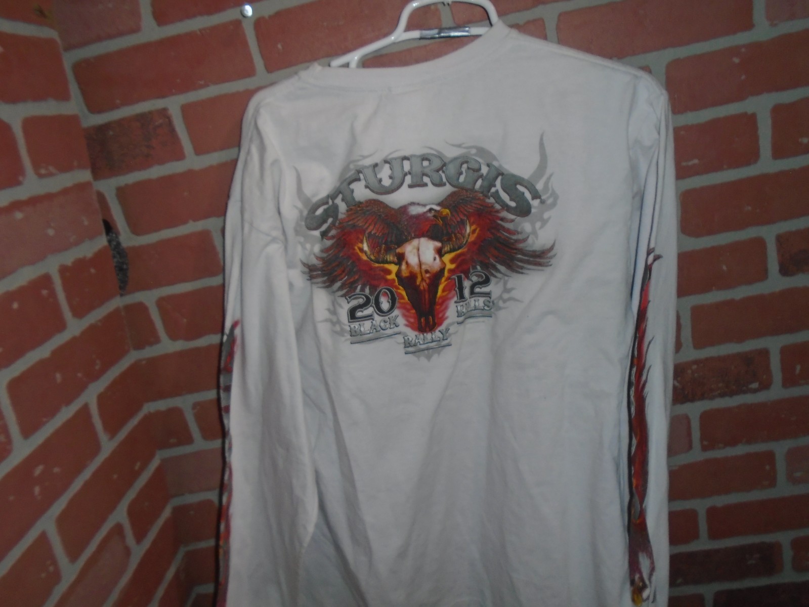 STURGIS BLACK HILLS RALLY VINTAGE 2012 MENS LONGSLEEVE TSHIRT-HAS FLAWS-SEE PICS gallery