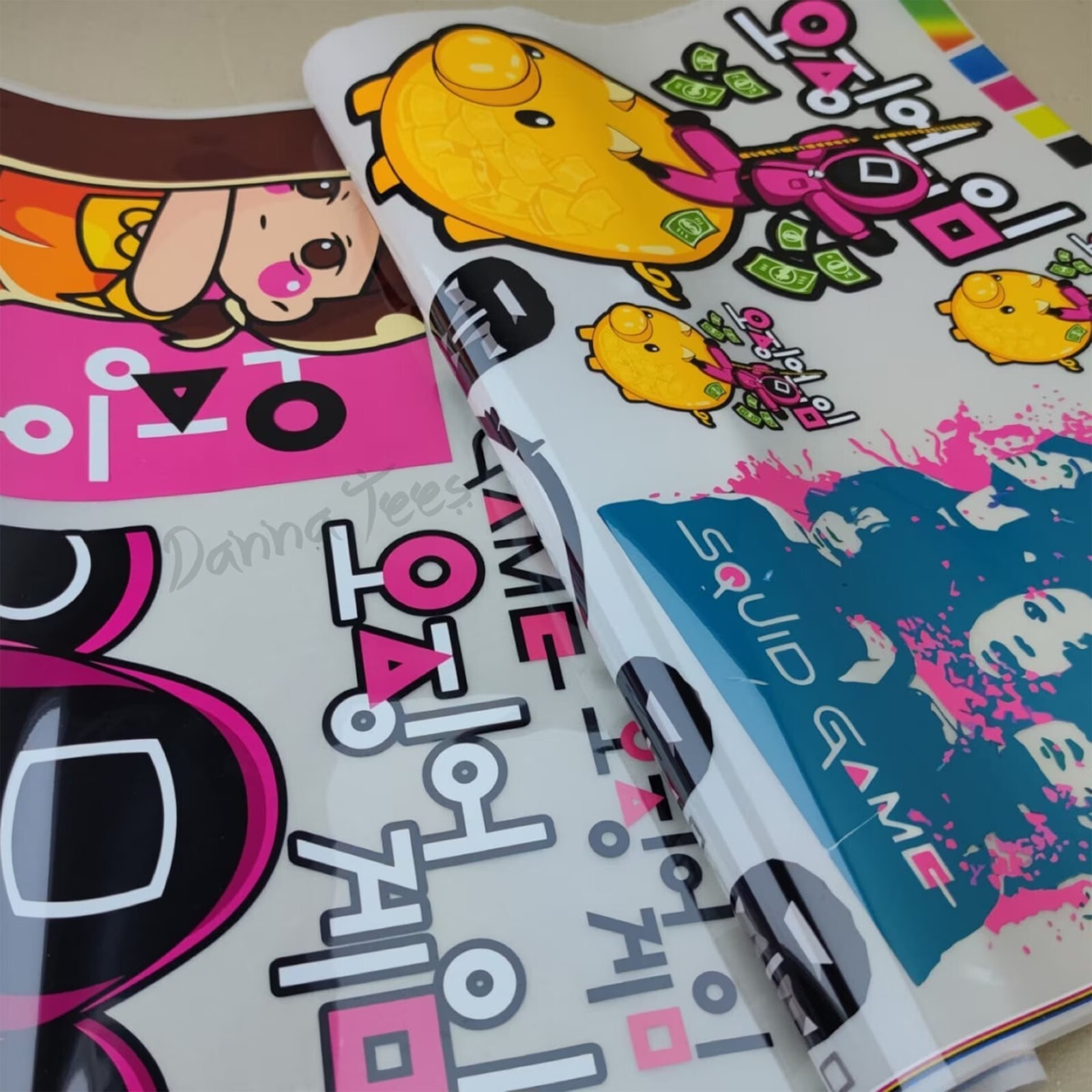Personalised DIY Heat Transfers Iron on T-shirt Lot Apply DTF Custom Patch Logo gallery