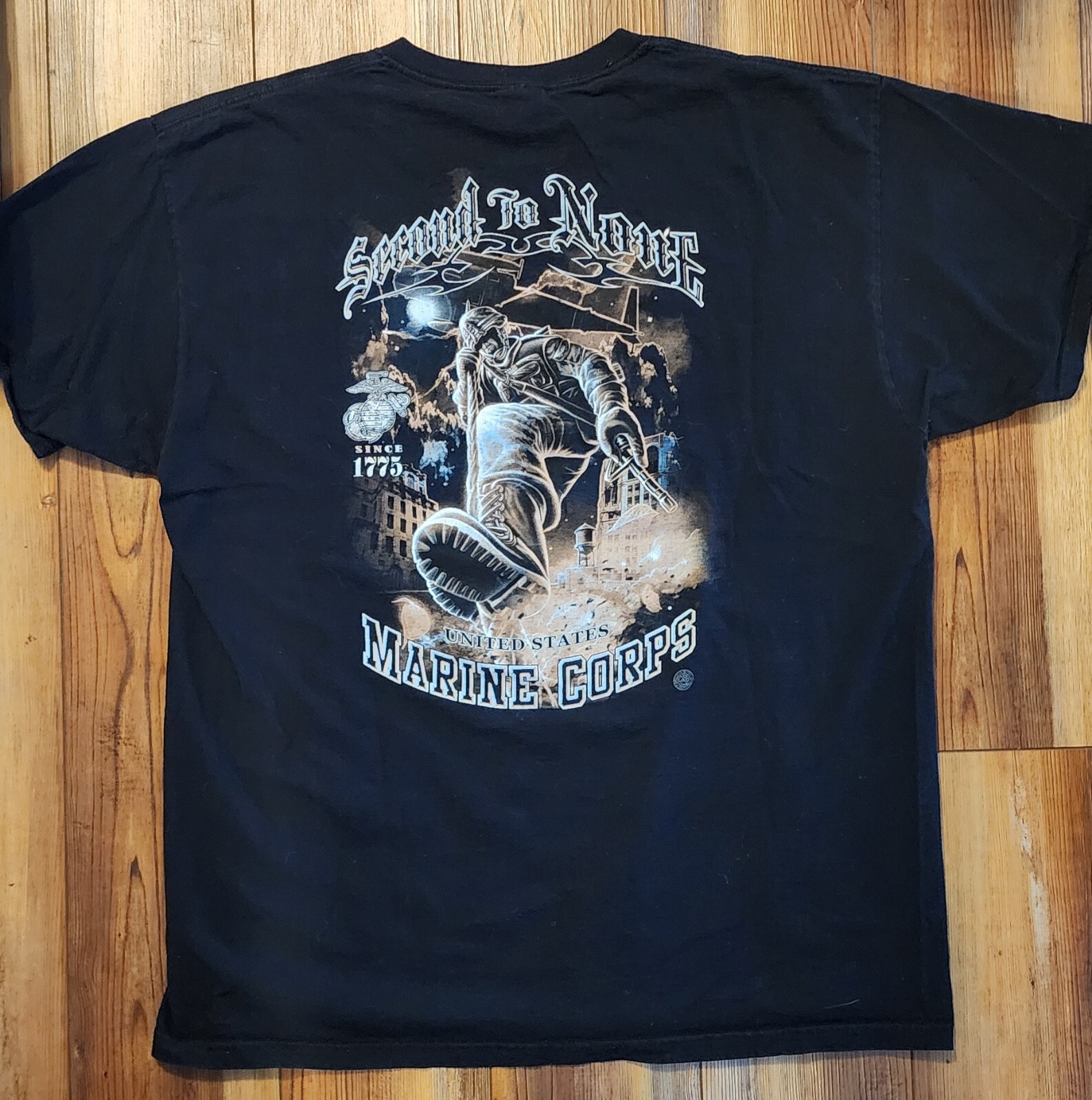 United States Marine Corp - Second to None Black XL T-Shirt gallery