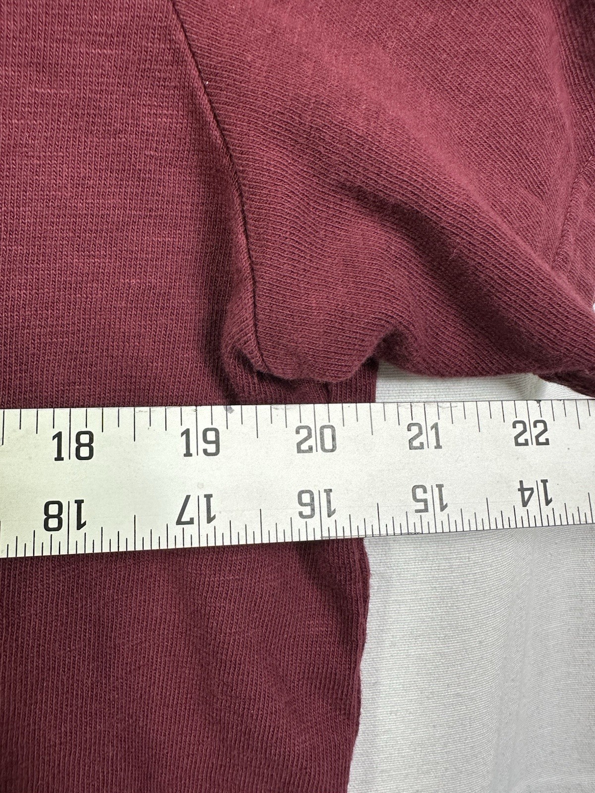 True Religion Mens 2XL Henley Shirt Burgundy Slub Knit Horseshoe Logo Maroon XXL gallery
