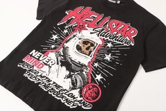 Graphic Hellstar tee shirt Men’s Black Cotton NEW