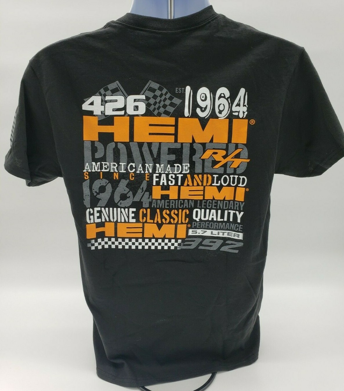 Black T-Shirt w/ Hemi Powered Established 1964 w/ Multiple Logos / Emblems gallery