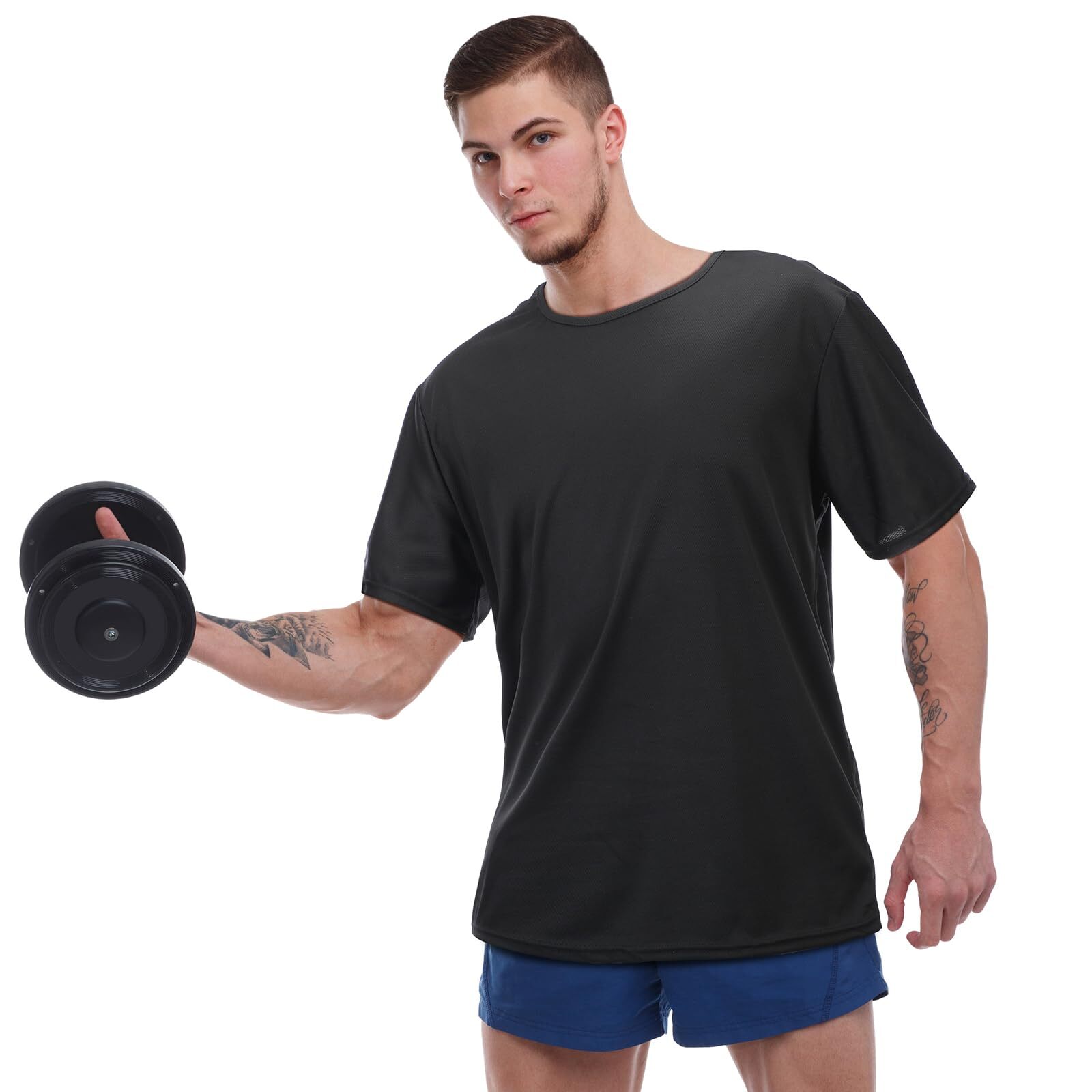 Lemosae 24 Pack Men's Cotton Homeless T-Shirt Gift Bulk Supply Basic Crew Neck gallery