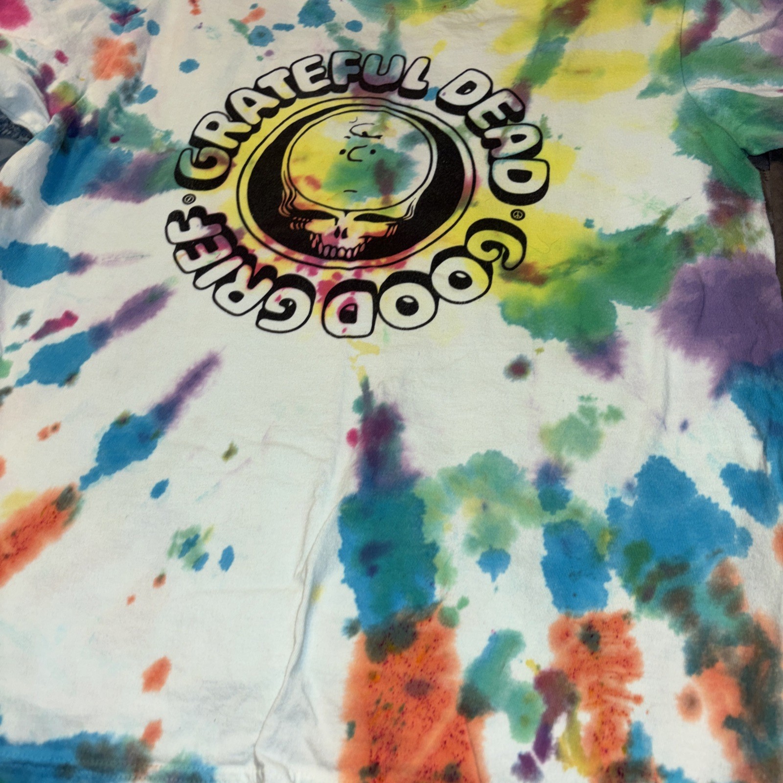 Grateful Dead /Good Grief Charlie Brown Comfort Colors Shirt Large Tie Dyed gallery