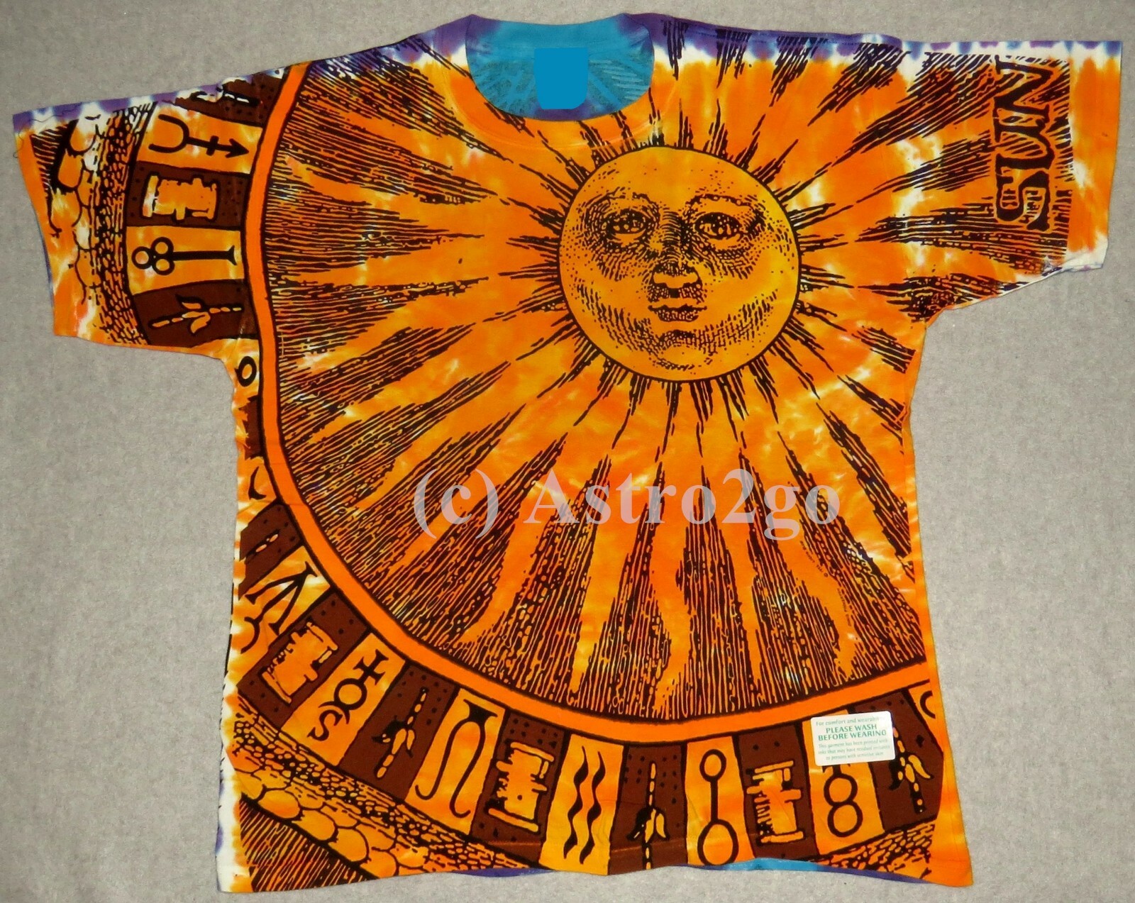 SUN MOON--Liquid Blue 2 sided Day Night Space Astronomy Science T shirt S-7XL gallery