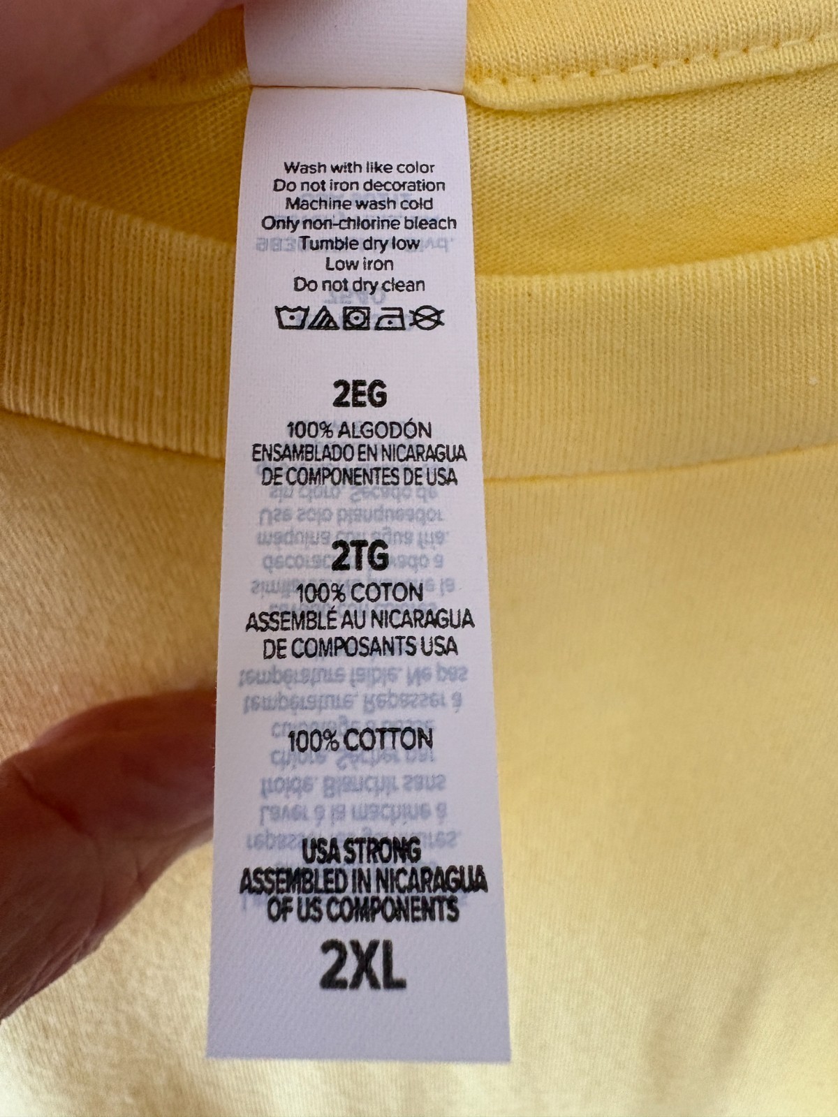 2 Bella + Canvas Mens Solid Color T Shirts 1 Orange 1 Yellow 100% Cotton Sz XXL gallery