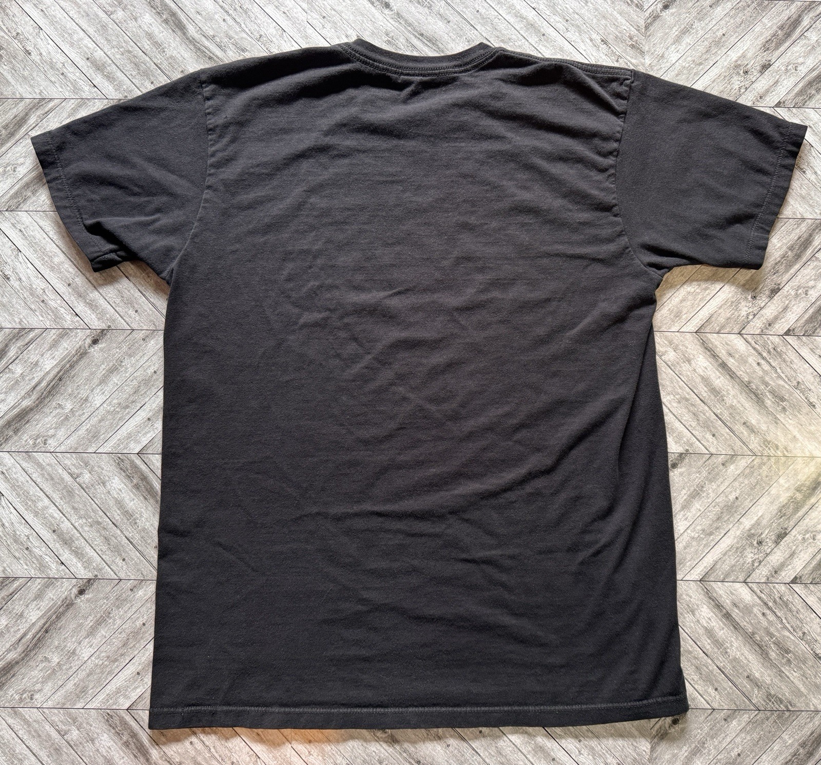 Black Sabbath T-Shirt Mens Medium Black Faded Y2K Henry Pilot Triforce Rock Logo gallery