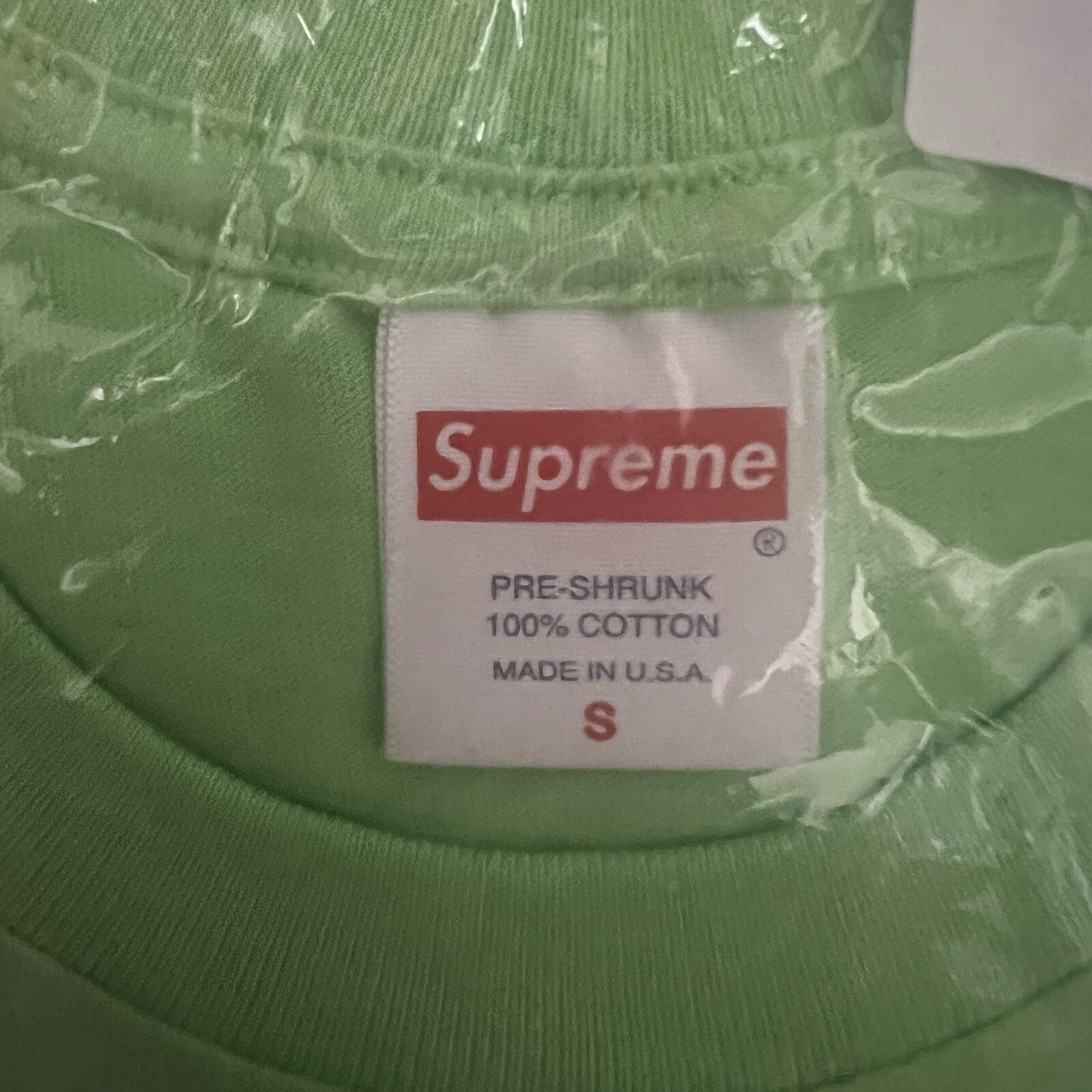 Supreme Mask Invincible Tee Lime Size: S gallery