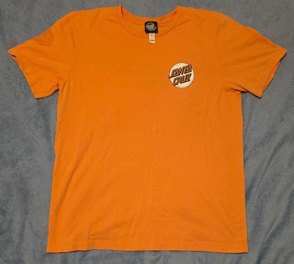 Santa Cruz Skateboards The Original Logo Graphic Tshirt Size Large Peach gallery