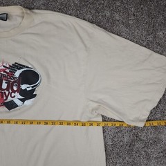 Marithe Francois Girbaud T Shirt Mens 3XL Beige Graphic Streetwear Skate Y2K