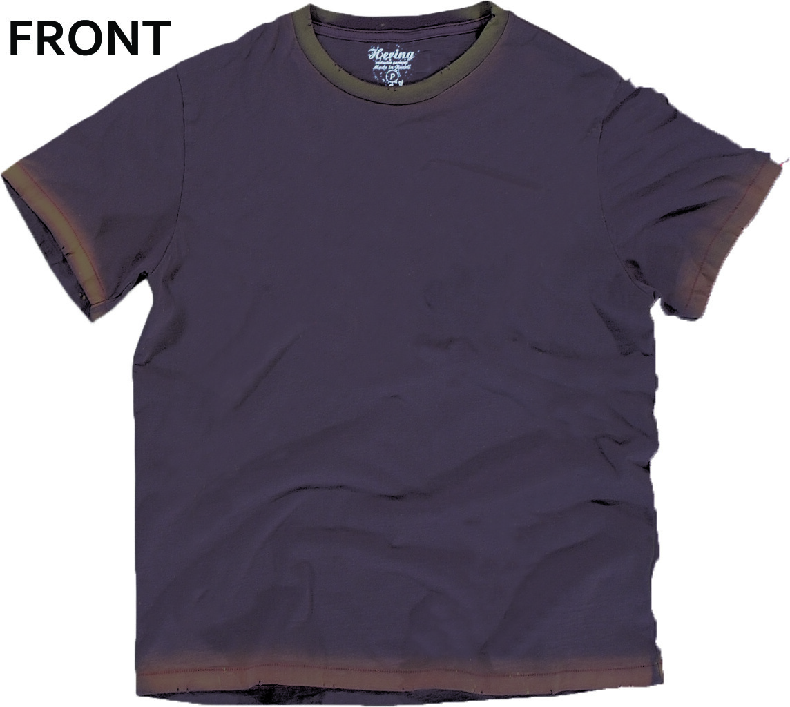 Hering Men's Crewneck Destressed Graphic 100% Cotton T-Shirt 02VJ gallery