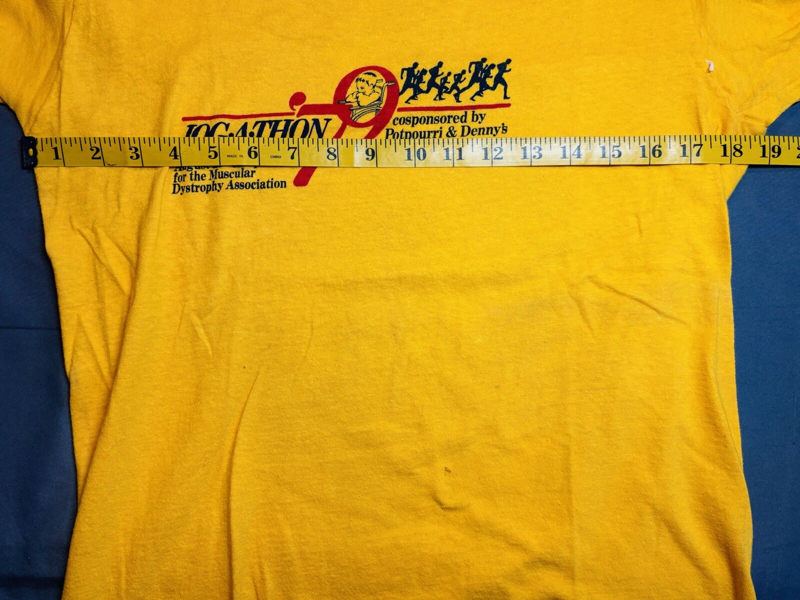 Vintage 70s Muscular Dystrophy Association Shirt Jogathon MDA Dennys 1979 Hanes gallery