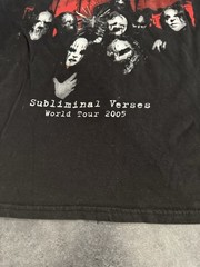 Slipknot Subliminal Verses 2005 World Tour T Shirt Men’s Size Medium Black