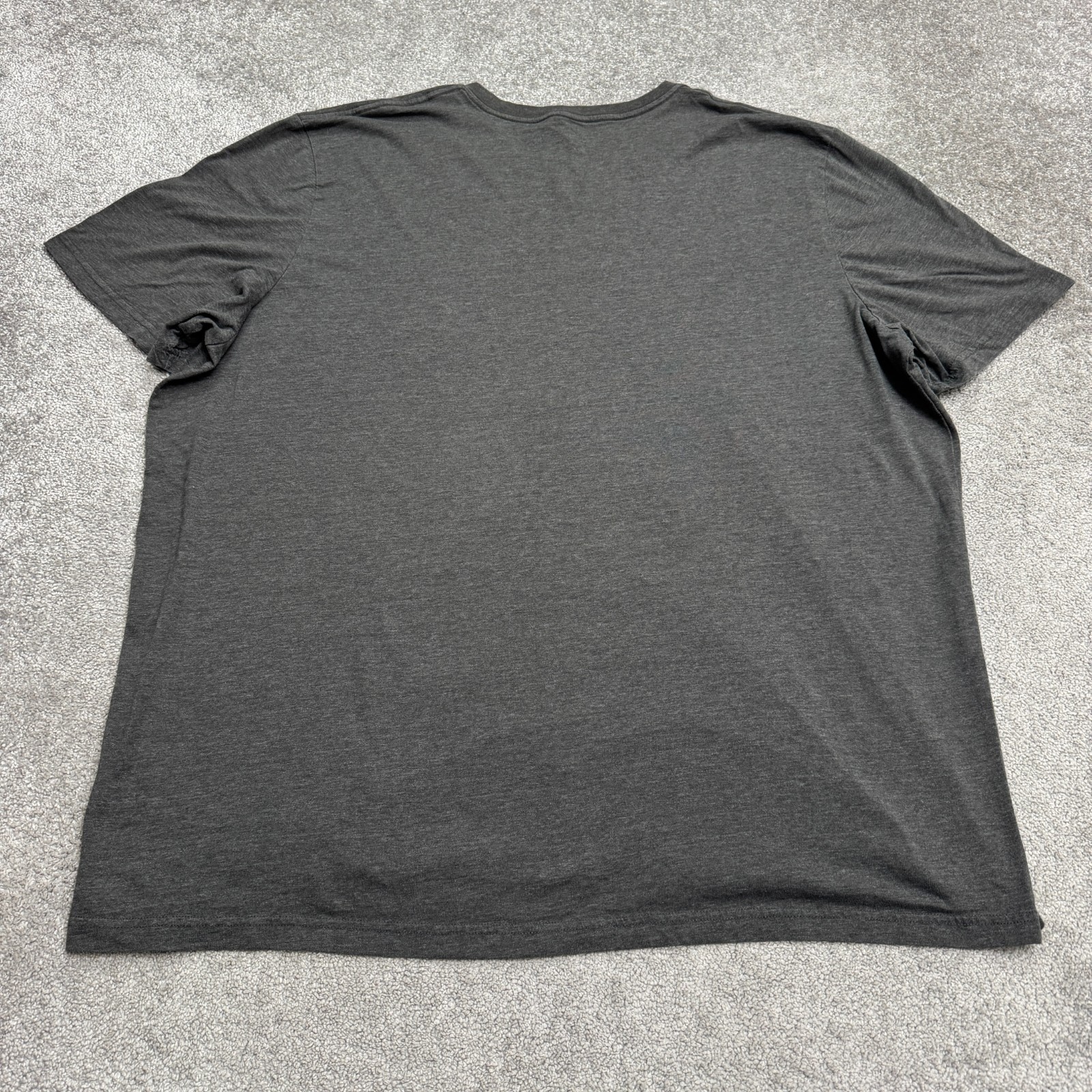 St. John's Bay Quick-Dri Easy Care Basic T-Shirt Mens 5XL Tall Gray V-Neck Tee gallery