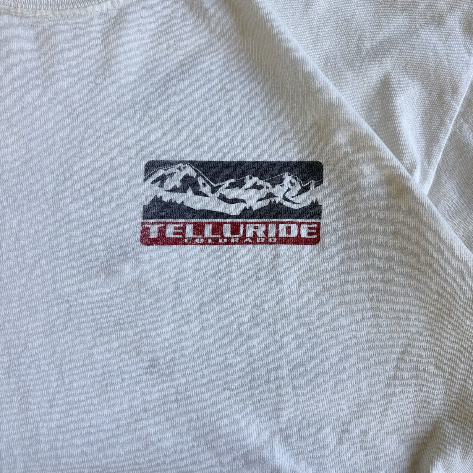 Comfort Colors Telluride Colorado Mountains Graphic White Tee M Crewneck SS gallery