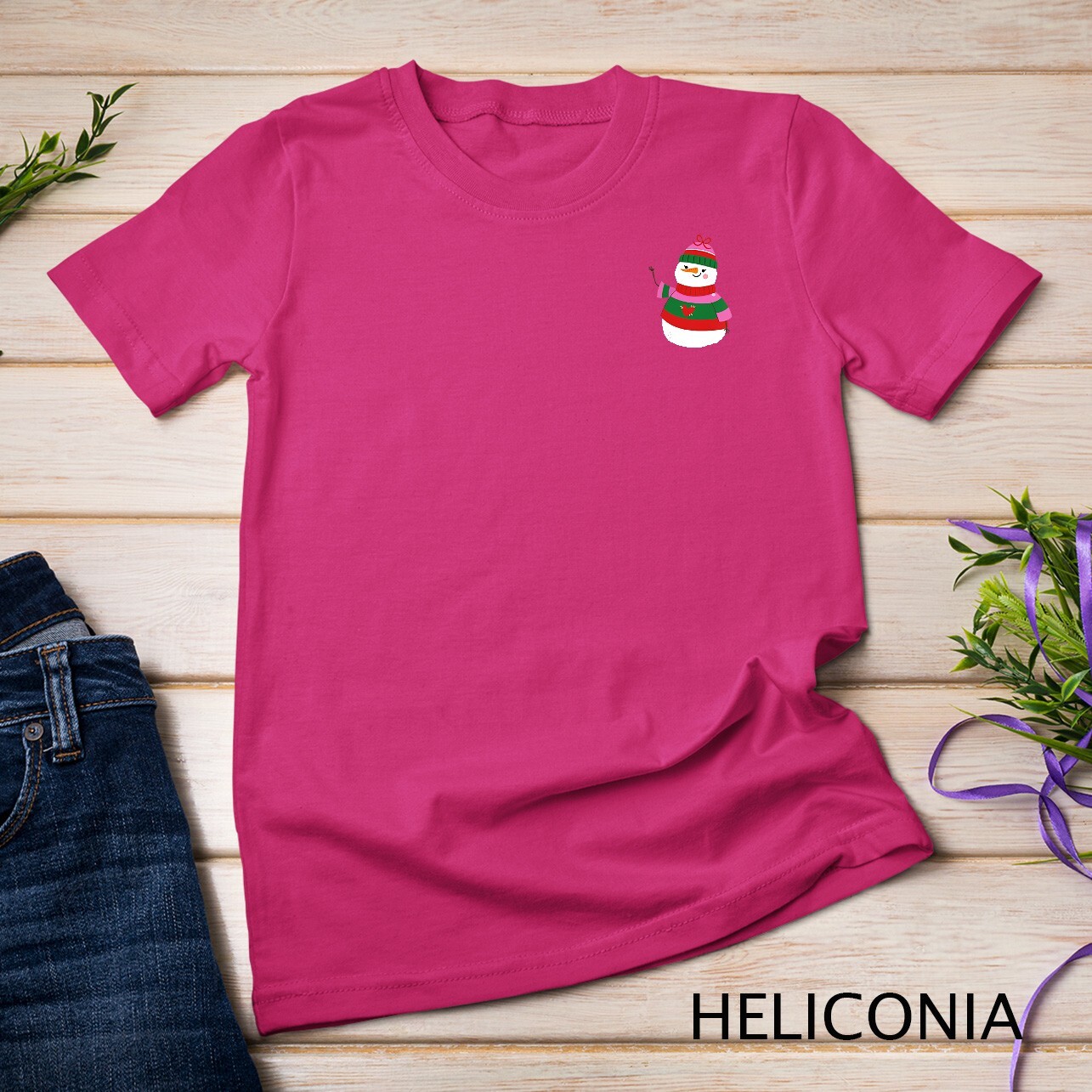 Merry Christmas Snowman 4 T-shirt Unisex T-shirt gallery