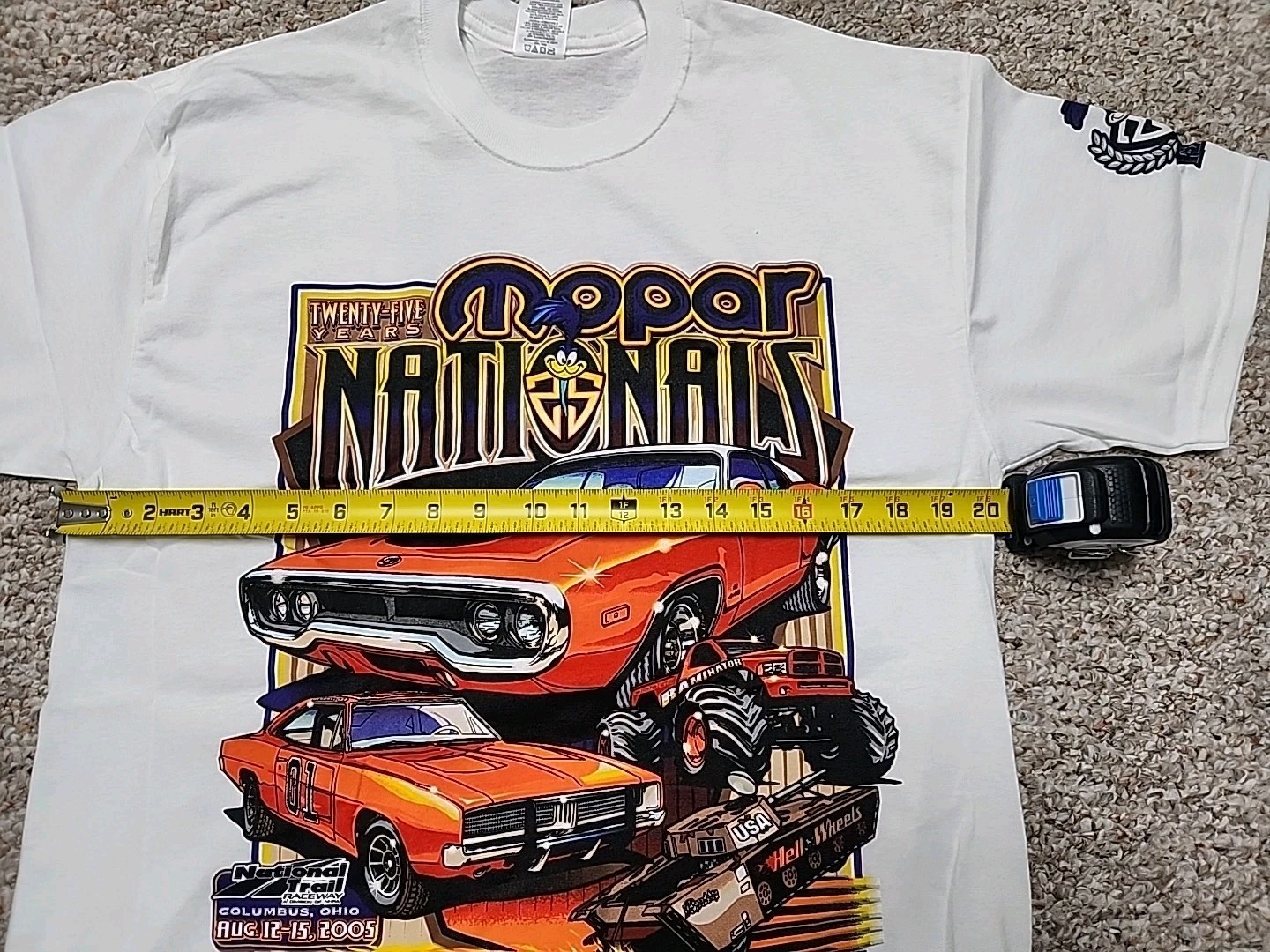 2005 Jerzees Mopar Nationals 25th Anniversary Tee Double Sided Graphic Large gallery