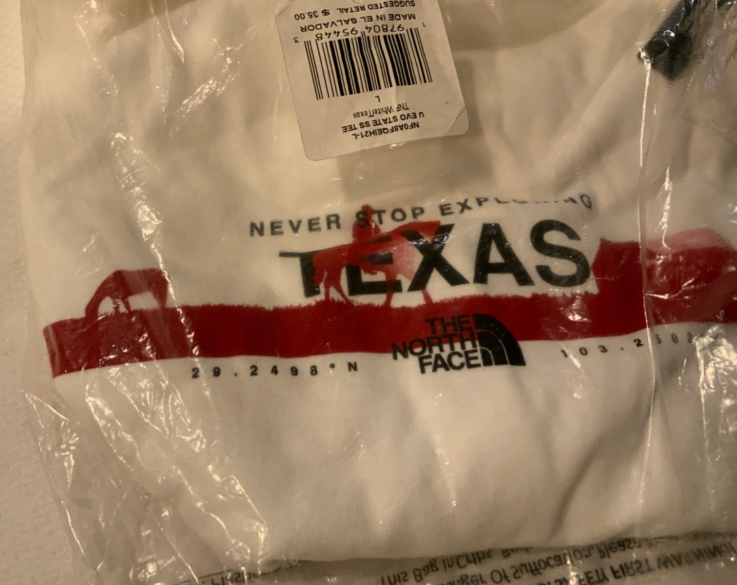 The North Face Unisex Evo State SS Tee, Style# NF0AFQEIH21, Size L, Color White gallery