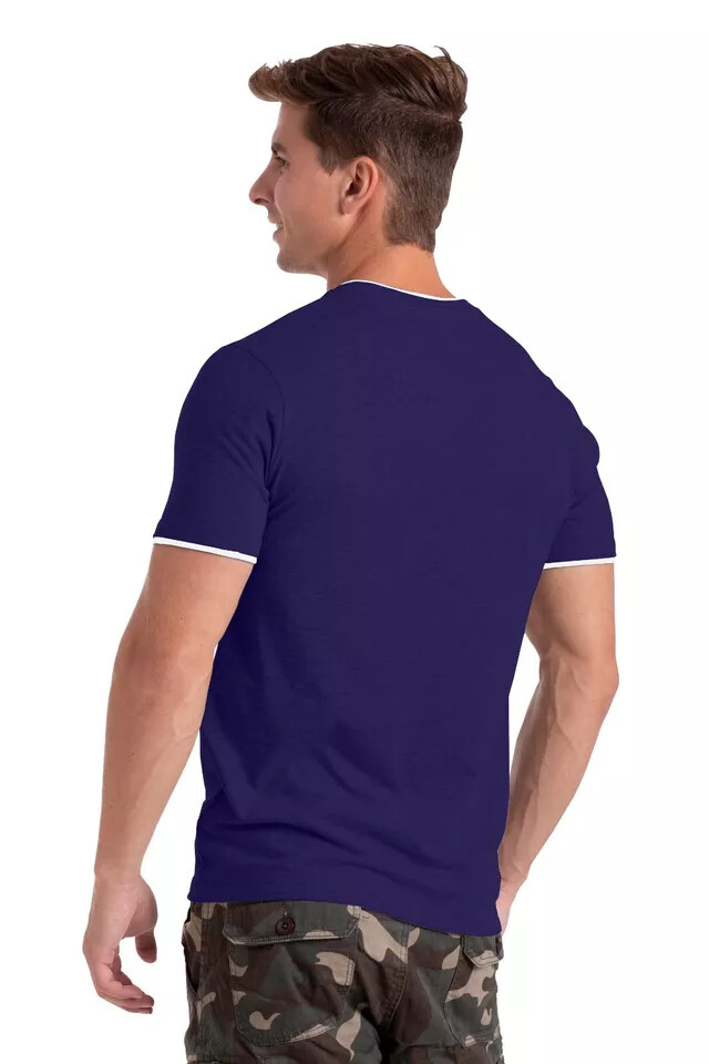 westAce MENS CASUAL V NECK T SHIRT SHORT SLEEVE SHIRTS HEAVYWEIGHT TEE gallery