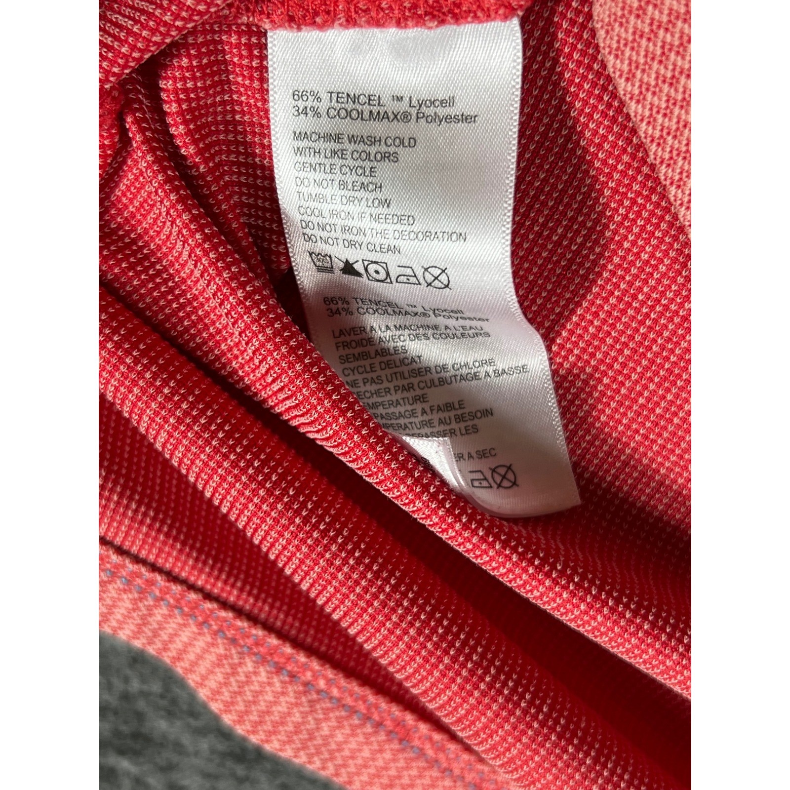 Tommy Bahama IslandZone Mens XL Red V-Neck T-Shirt Tencel Coolmax Short Sleeve gallery
