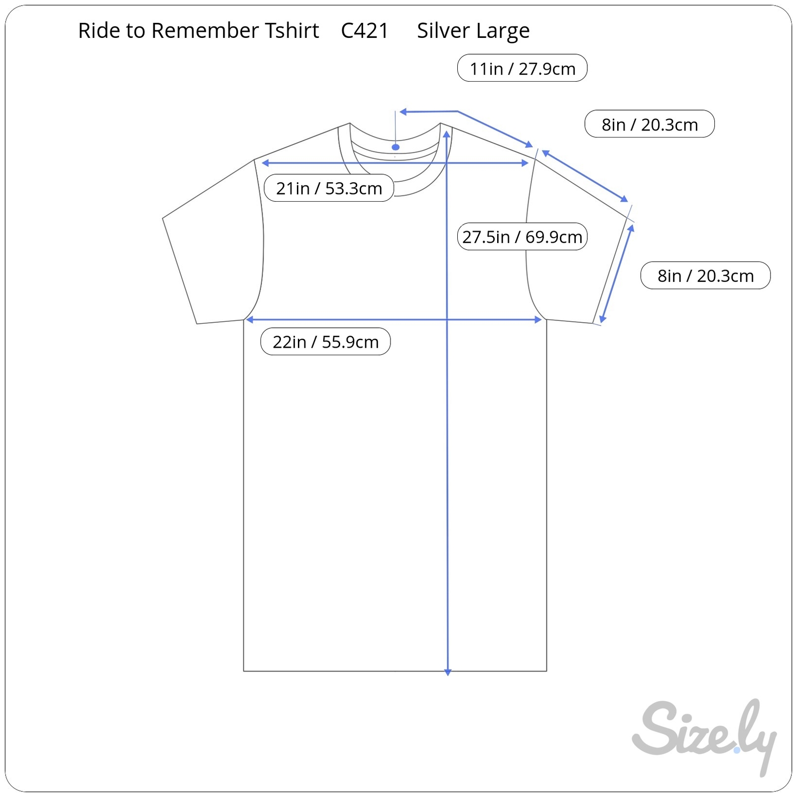 Ride to Remember 26th Leslie Watson Memorial Biker Mens Tshirt Silver Large gallery