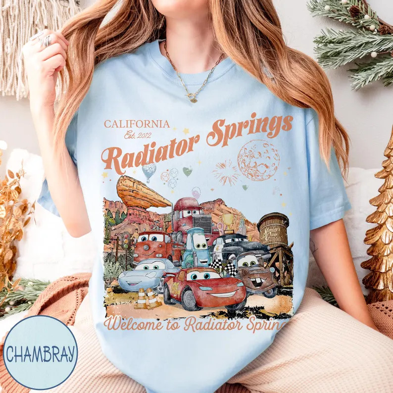 Vintage Car Town Comfort T-Shirt gallery