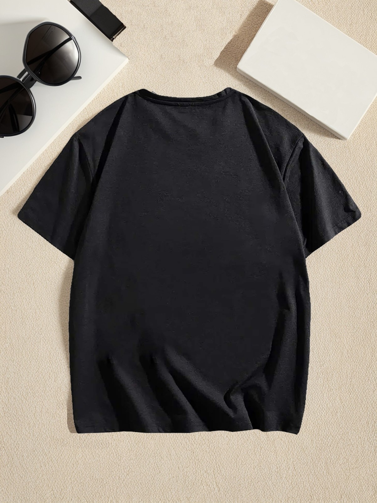 180g T-shirt Mens Casual Comfy Crew Neck - Soft Slight Stretch Polyester Fa gallery