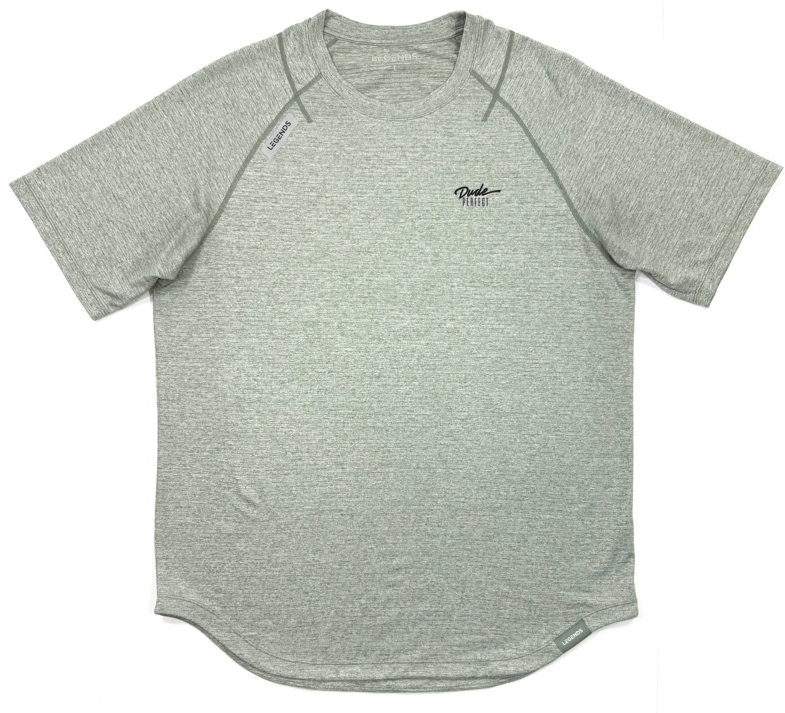 Legends Mens Enzo Performance T-Shirt Sz Large Active Athletic Gym Dude Perfect