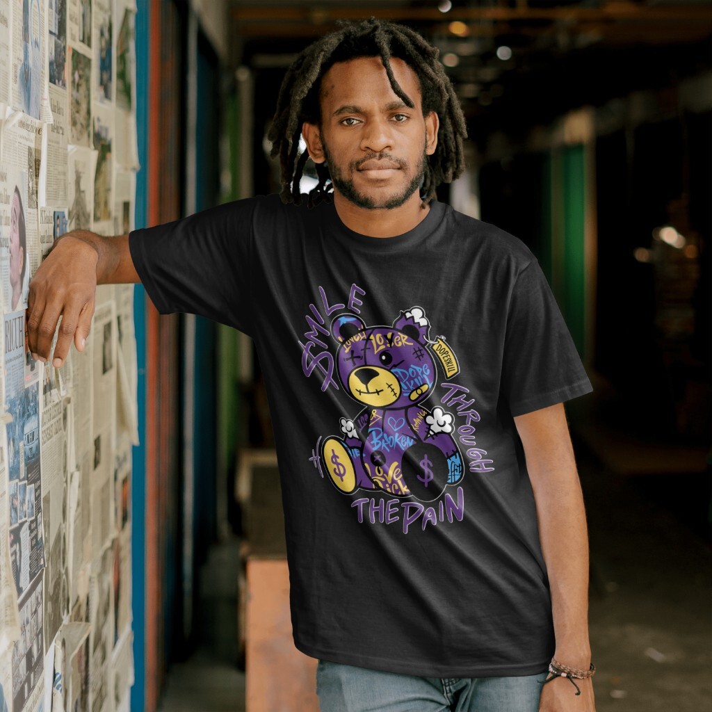Men's Graphic Tee Shirt to Match Retro J13 Lakers 13 Smile Thru The Pain T gallery