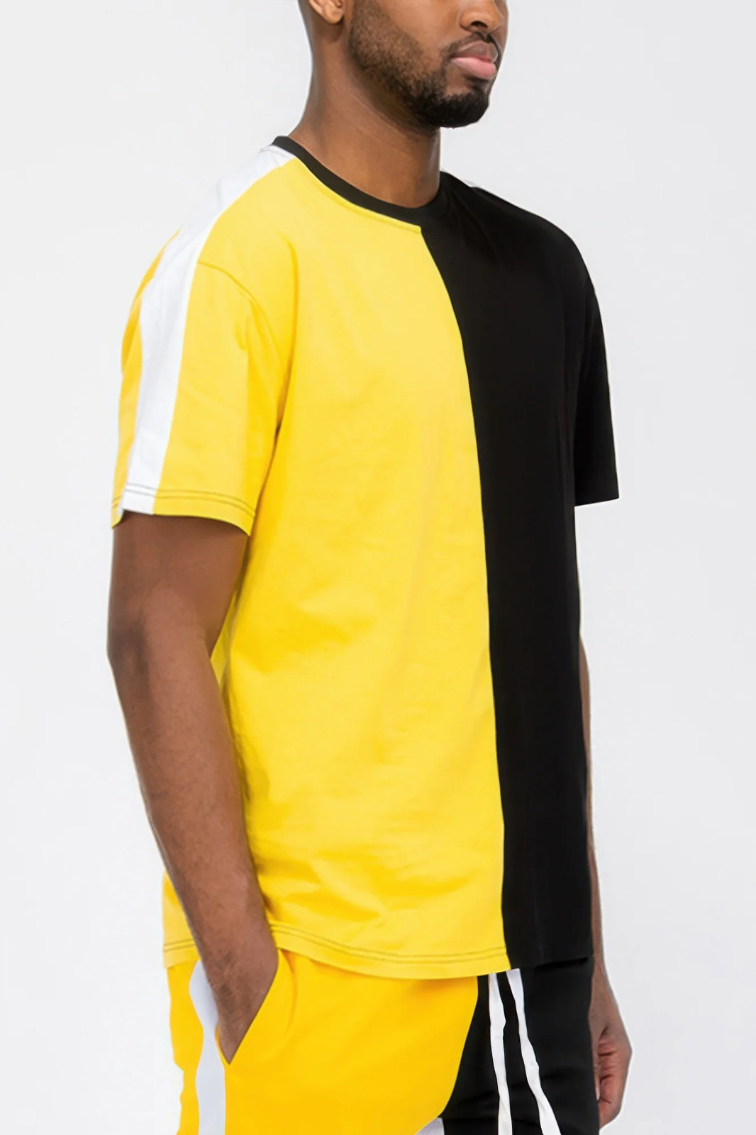 Two Tone Color Block Short Sleeve Tshirt gallery