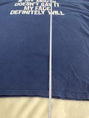 Funny Sarcastic Brisco Brands Men XL Navy Tee My Face Will Say It Graphic Quirky