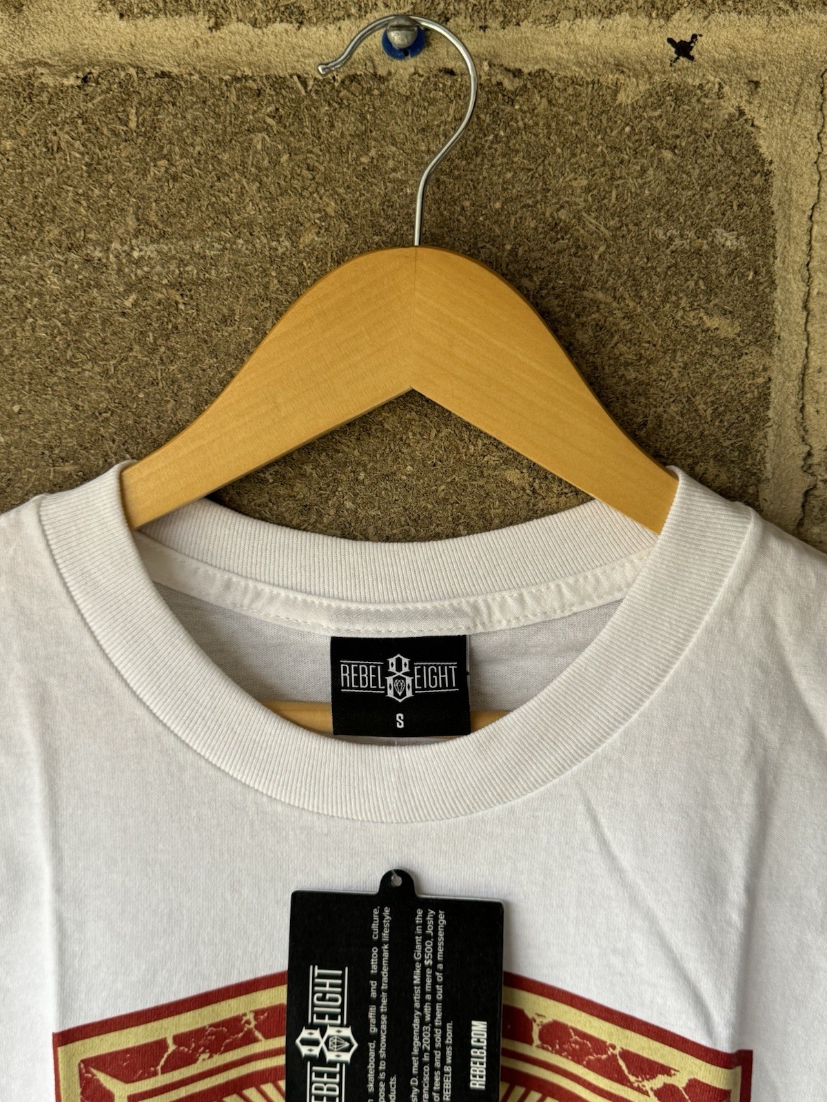 Mens Rebel8 “Grounds Keepers” Graphic White Tshirt Size Small gallery