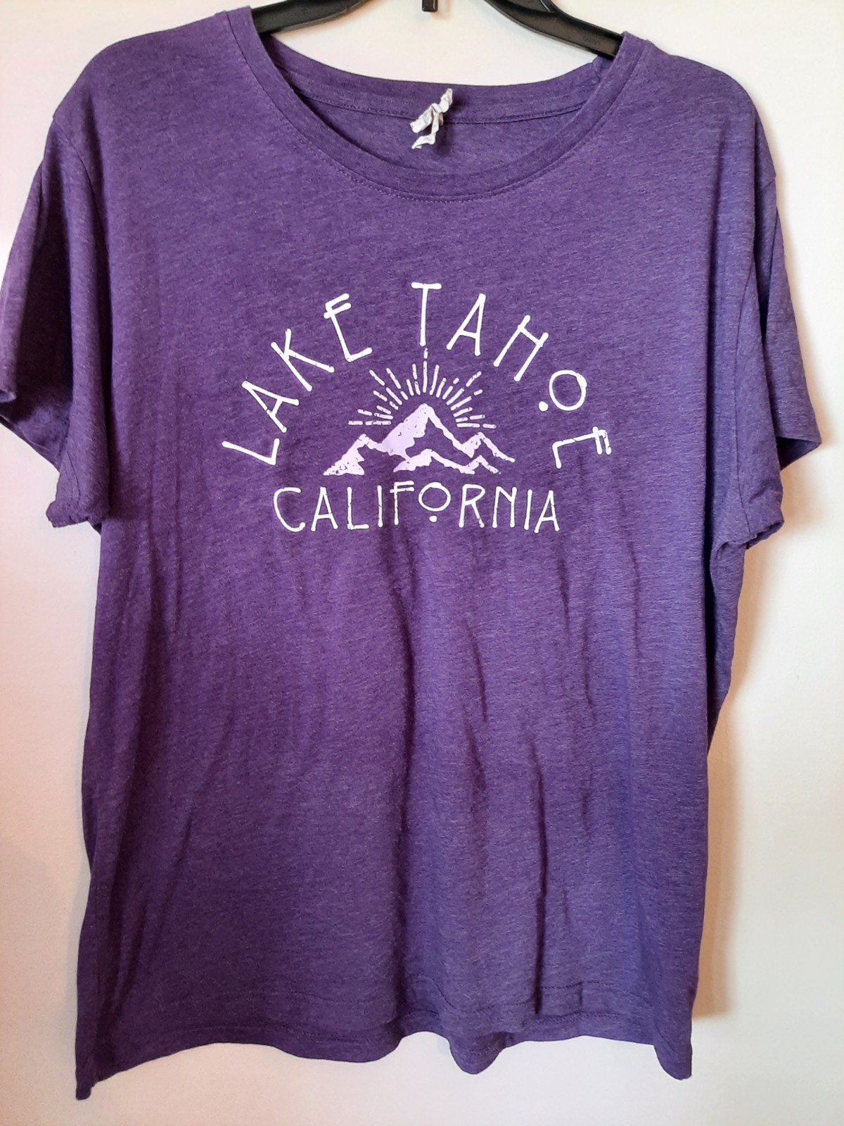 Lake Tahoe California Ladies XL Short Sleeve Front Graphic Mountains--EUC! gallery