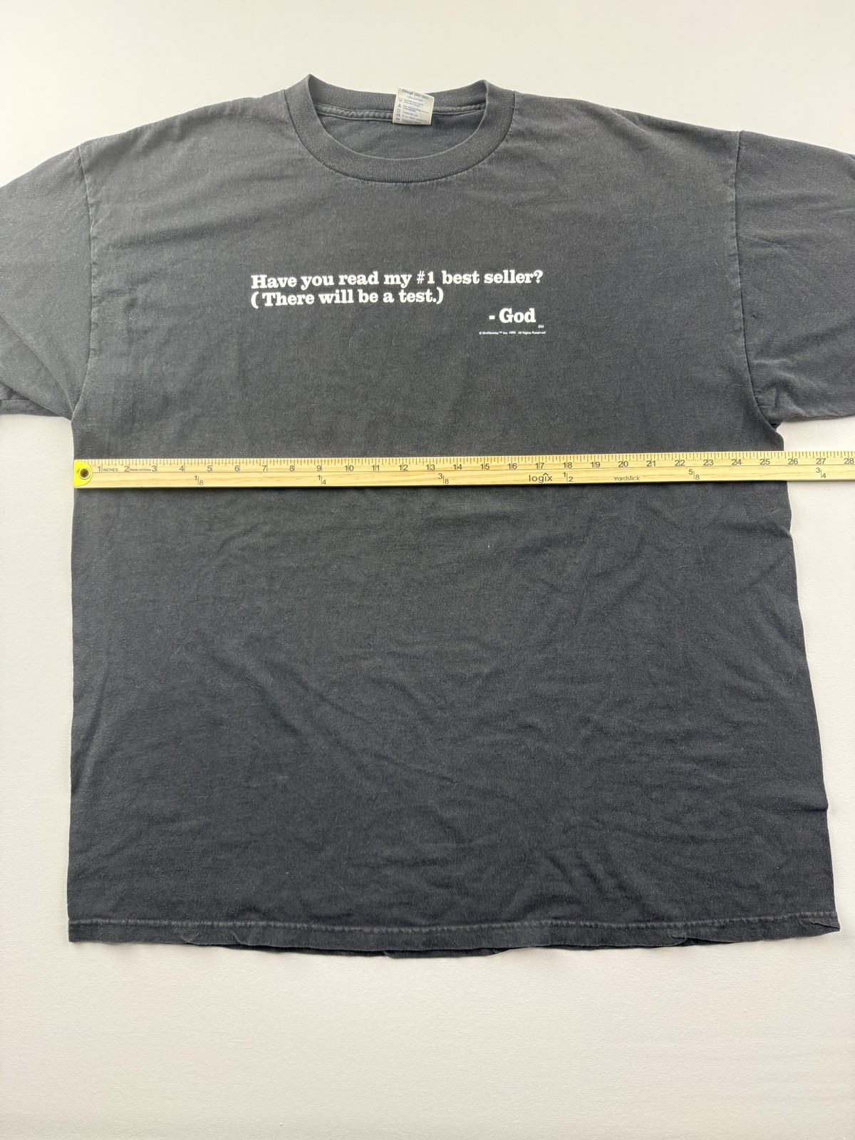 Vintage 1999 Delta Shirt Mens 2XL Black GodSpeaks Best Seller Tee Christian gallery