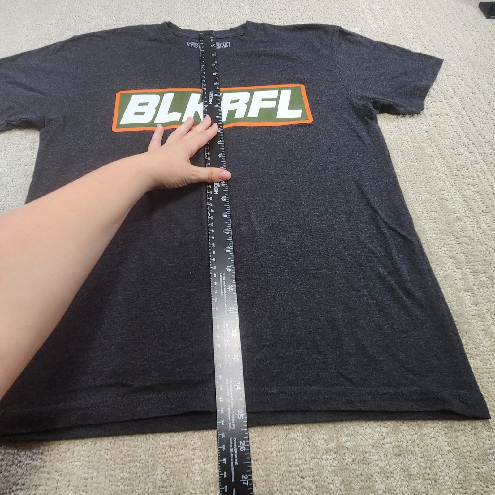 Black Rifle Coffee Company Shirt Men Medium Stretch Quick Dry Heather Gray gallery