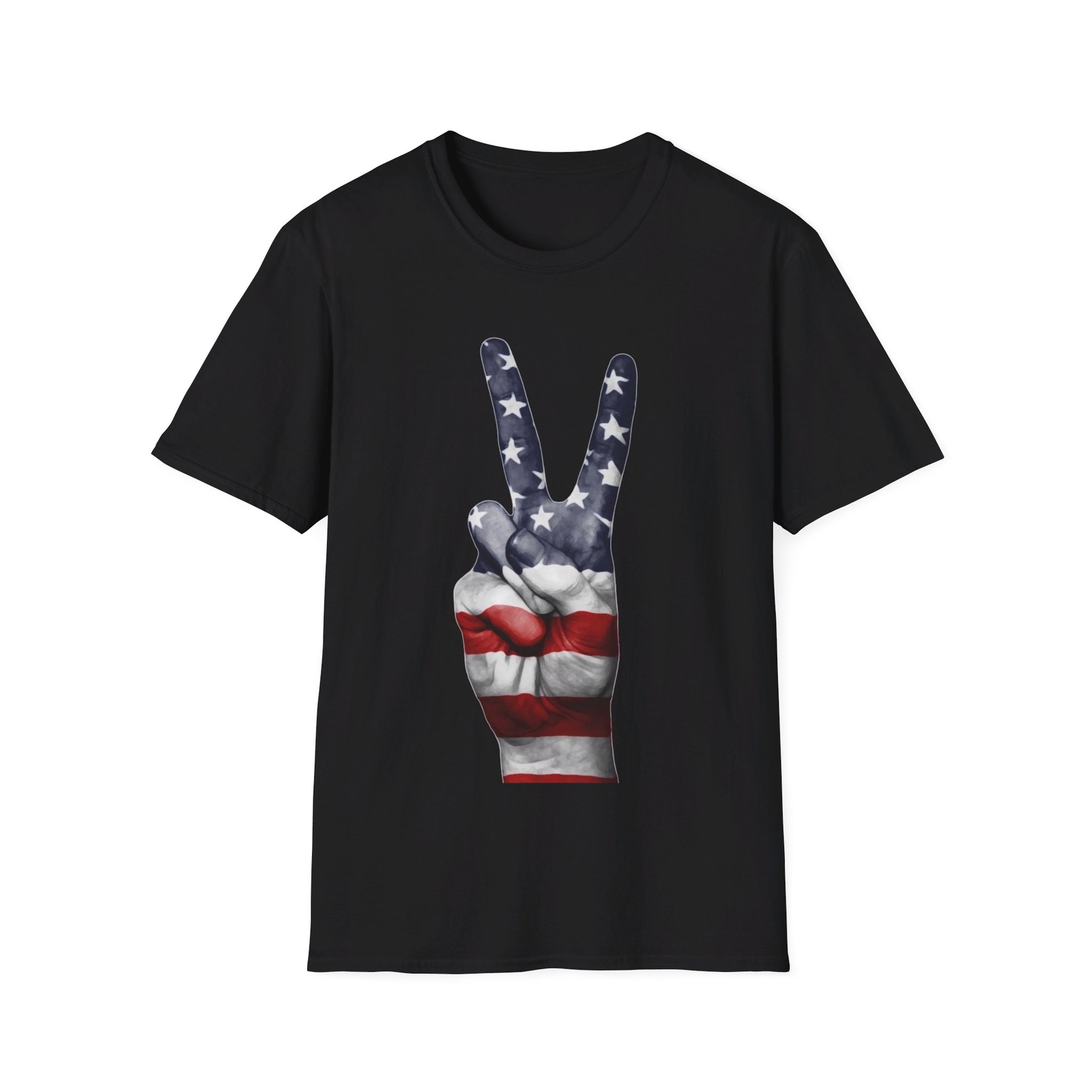 American Flag Peace Sign Unisex T-Shirt SM MD LG XL 2XL 3XL