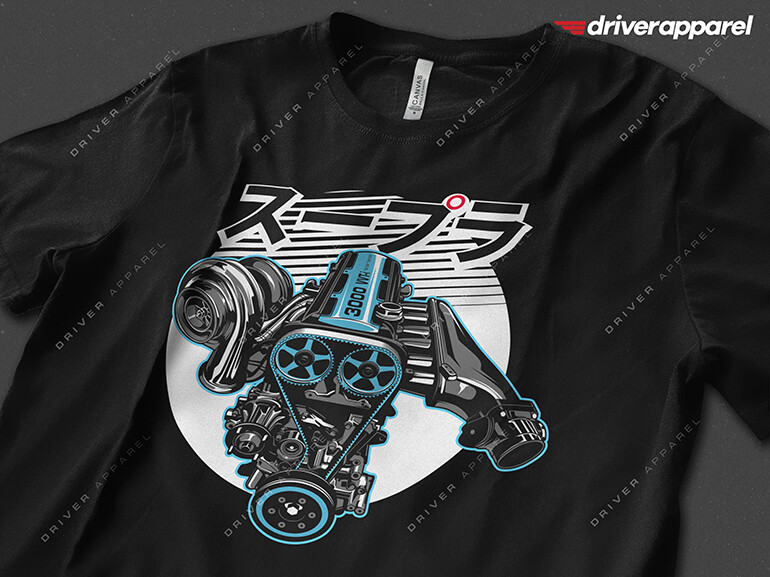 Original Driver Apparel Toyota 2JZ Shirt – Supra, 2JZ-GTE, Turbo, Turbocharger