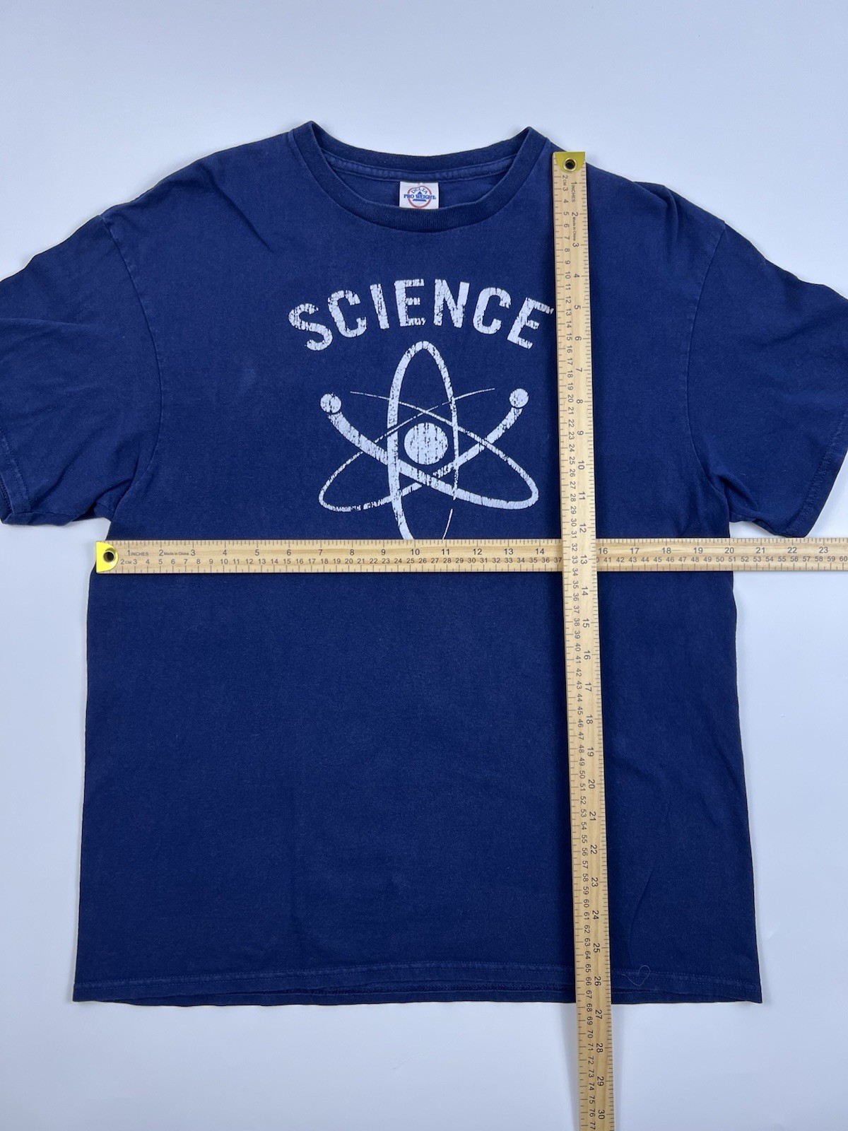 Science Atomic Symbol Graphic T Shirt Mens Large Blue Delta Pro Weight STEM Geek gallery