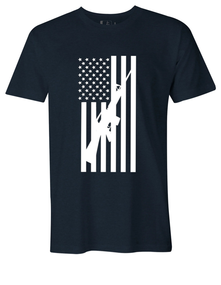 AR15 US Flag 2A Tee – Choose Your Size & Color!
